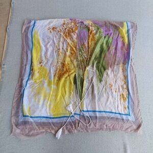 Pretty Persuasions Kimono Womens OS Multicolor Abstract Gold Foil Tassel Wrap